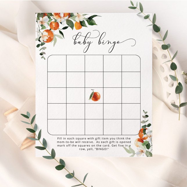 Little cutie baby shower bingo game (Creator Uploaded)