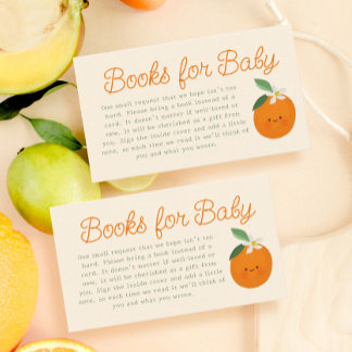 Little Cutie Baby Shower Books for baby  Enclosure Card