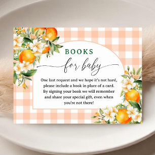 Little Cutie Baby Shower Books For Baby Enclosure Card