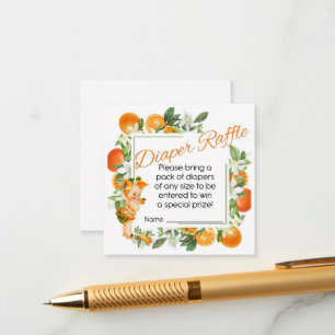 Little Cutie Baby shower diaper card