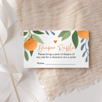 Little Cutie Baby Shower Diaper Raffle