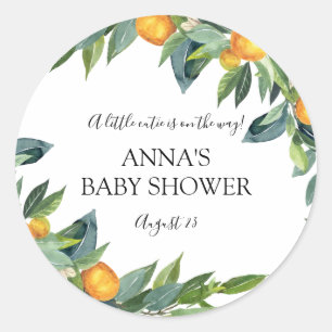 Little Cutie Baby Shower Favour Label