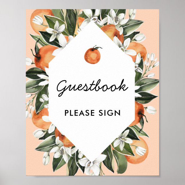 Little Cutie Baby Shower Guestbook Sign (Front)
