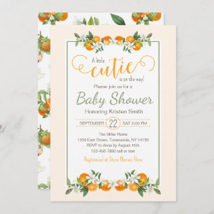 Little Cutie Baby Shower Invitation