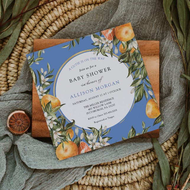 Little Cutie Baby Shower Invitation (Creator Uploaded)