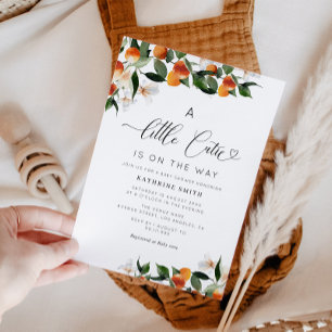 Little cutie baby shower invitation