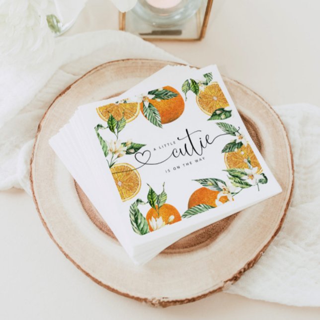 Little cutie baby shower napkins (Creator Uploaded)