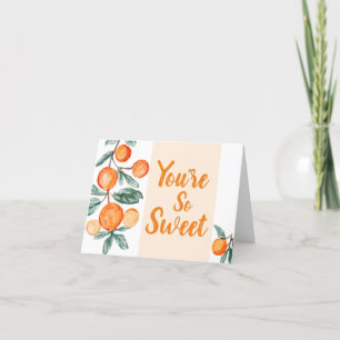 Little Cutie Baby Shower Thank You Card