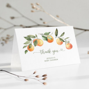 Little cutie baby shower thank you card