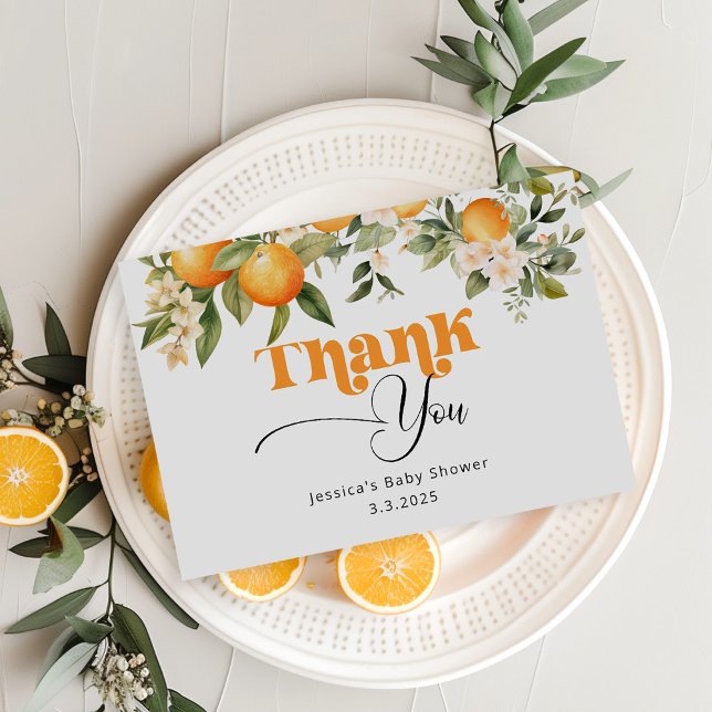 Little cutie baby shower thank you card (Creator Uploaded)