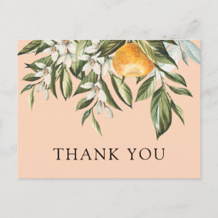 Little Cutie Baby Shower Thank You Postcard