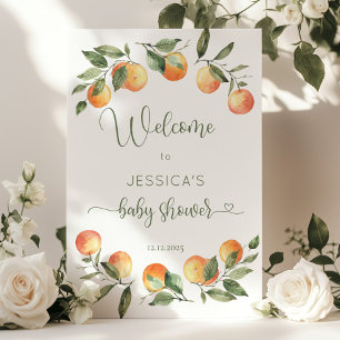 Little Cutie baby shower welcome Poster