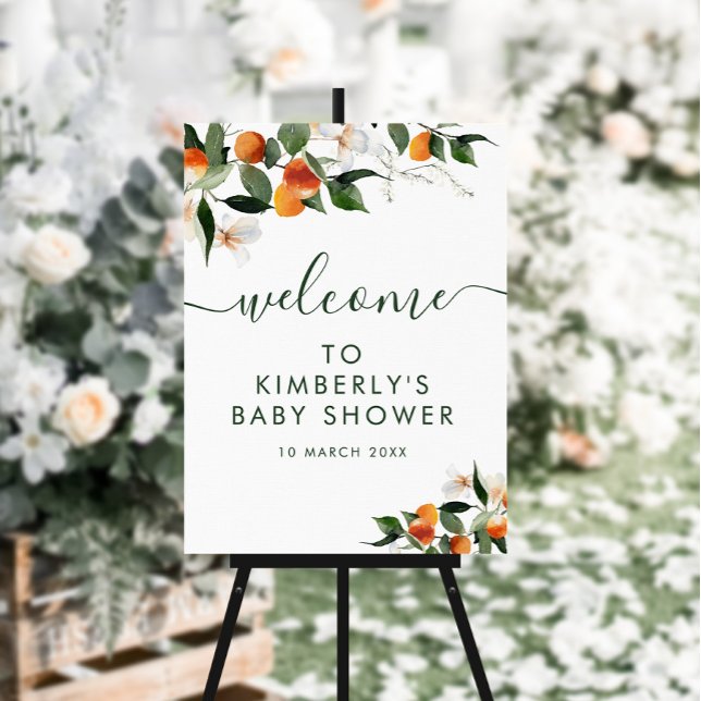 little cutie baby shower welcome sign (Creator Uploaded)