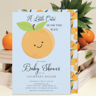Little Cutie Boys Baby Shower Invitation