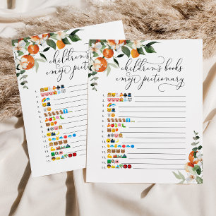 Little Cutie childrens books emoji pictionary game