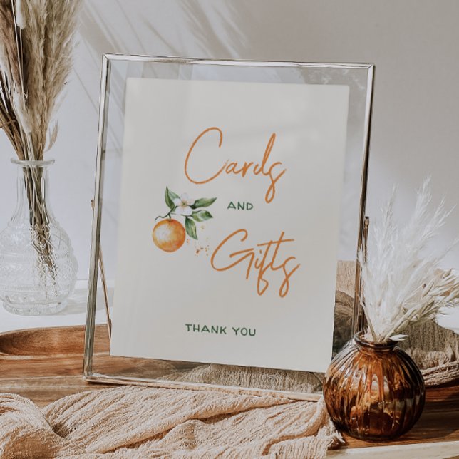 Little Cutie Citrus Baby Shower Cards and Gifts Poster (Creator Uploaded)