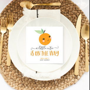 Little Cutie Citrus Baby Shower Cocktail Napkin