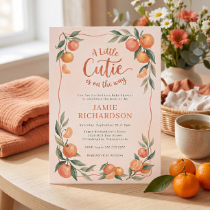 Little Cutie Citrus Baby Shower Invitation