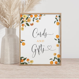 Little Cutie Citrus Botanical Cards and Gifts Sign