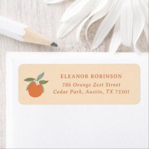 Little Cutie Citrus Oranges Return Address