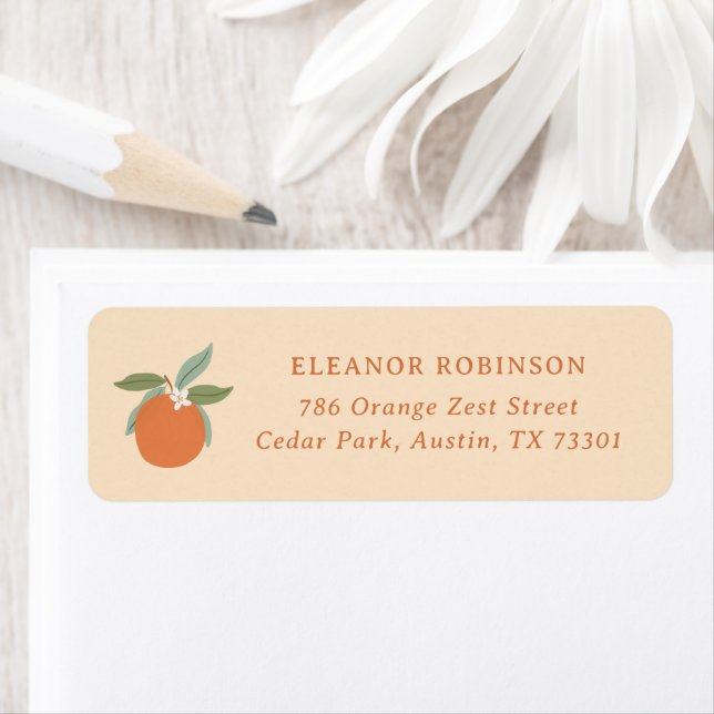 Little Cutie Citrus Oranges Return Address (Insitu)