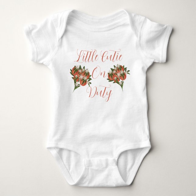Little Cutie Clementine  Baby Bodysuit (Front)