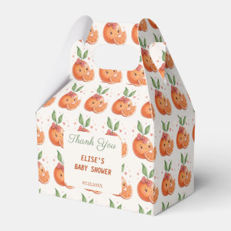  Little Cutie Clementine Citrus Orange Theme Favour Box