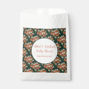 Little Cutie Clementine Dark Green Baby Shower Favour Bags