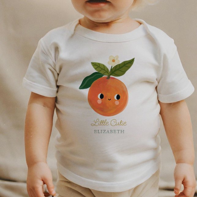 Little Cutie  Cute Orange  Baby T-Shirt (Creator Uploaded)