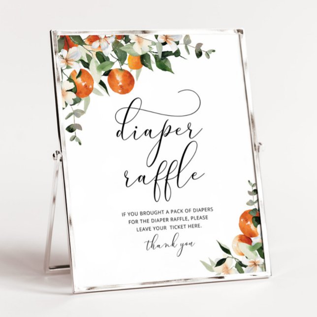 Little cutie diaper raffle sign (Creator Uploaded)