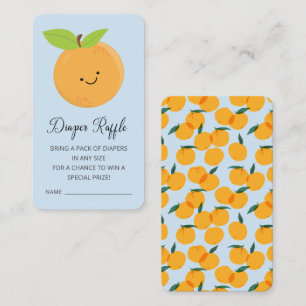 Little Cutie Diaper Raffle Ticket  Enclosure Card