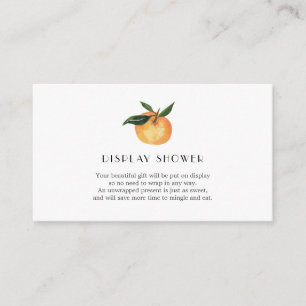 Little Cutie Display Shower insert card