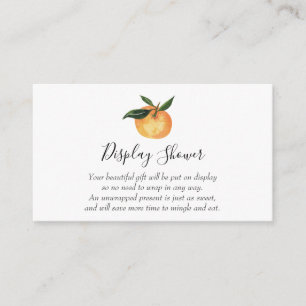 Little Cutie Display Shower insert card