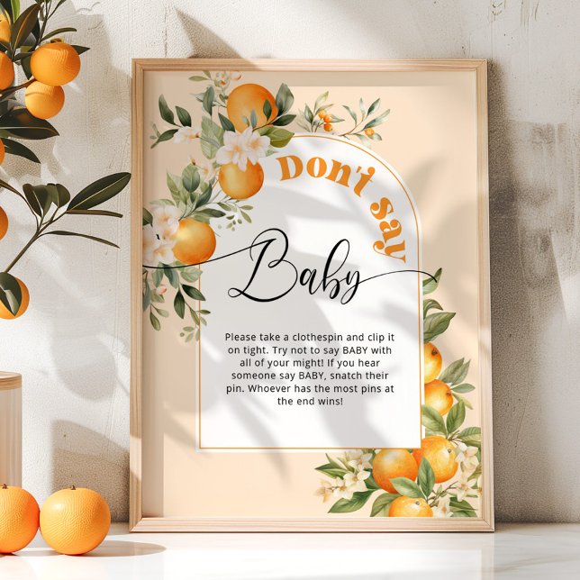 Little cutie Dont say baby baby shower game Poster (Creator Uploaded)