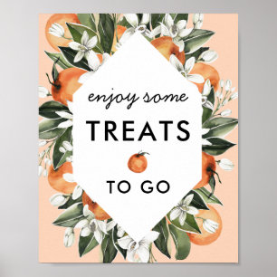 Little Cutie Drive By Baby Shower Treat Favour Sig Poster