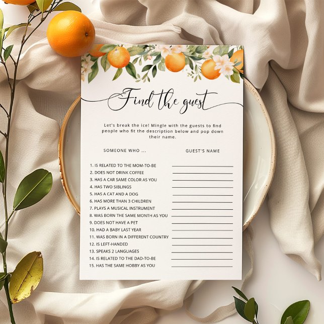 Little cutie Find the guest Baby shower game (Creator Uploaded)