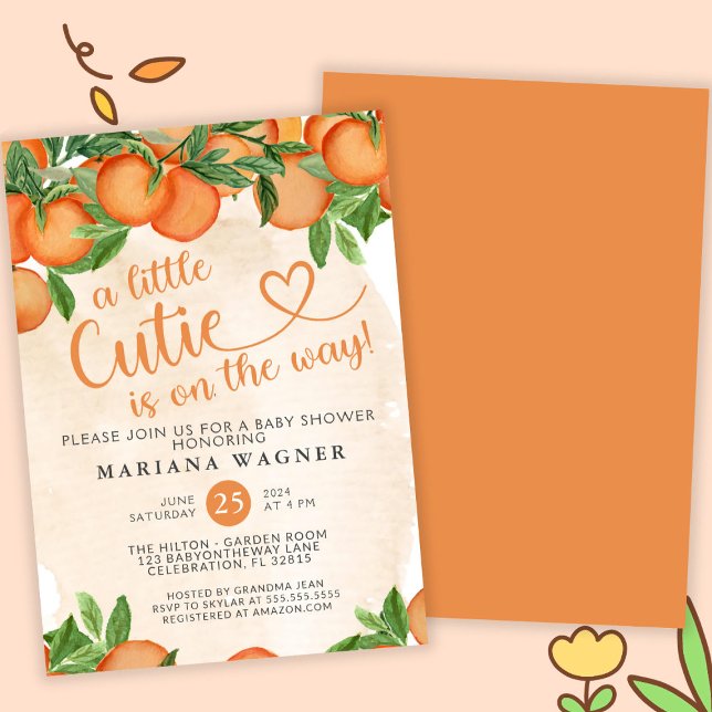 Little Cutie Gender Neutral Baby Shower Invitation (Creator Uploaded)