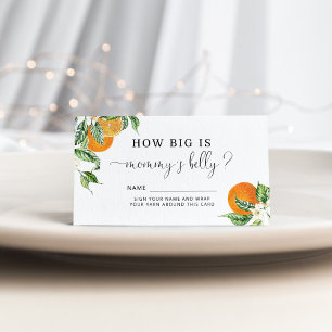 Little cutie how big is mummy's belly enclosure ca card