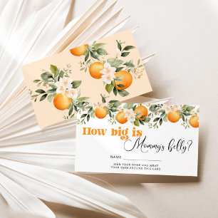 Little cutie how big is mummy's belly enclosure card