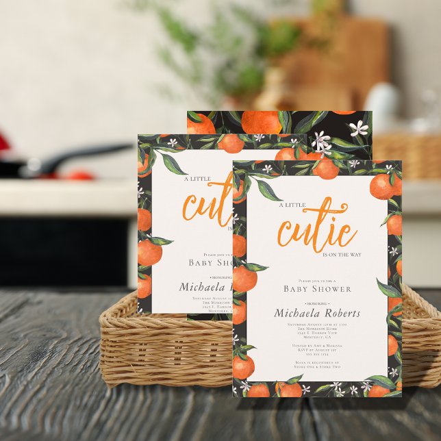 Little Cutie is on the Way  Baby Shower  Invitation (Creator Uploaded)