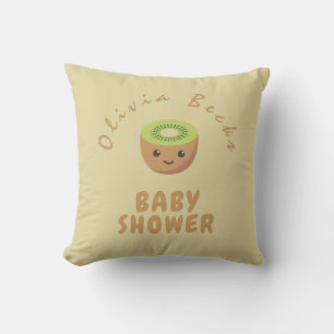 Little Cutie Kiwi Baby Shower  Cushion