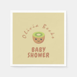 Little Cutie Kiwi Baby Shower  Napkin