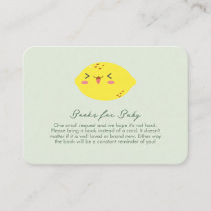 Little Cutie Lemon Citrus Books for Baby Enclosure Card