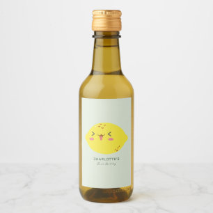 Little Cutie Lemon Citrus Wine Label