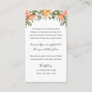 Little Cutie Long distance baby shower insert