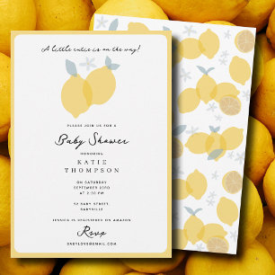 Little Cutie On the Way Citrus Baby Shower Invitation