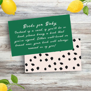 Little cutie on the way Lemon books for baby Enclosure Card