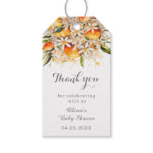 Little cutie Orange Baby Shower Citrus Thank You