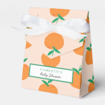 Little Cutie Orange Baby Shower Favour Box