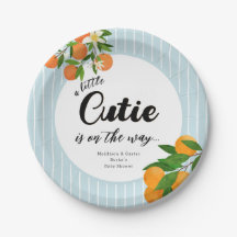 Little Cutie Orange Baby Shower - Organic Market